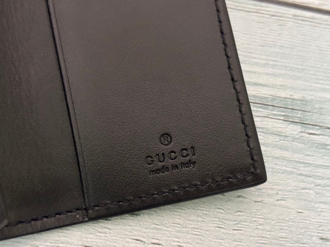 新品未使用　GUCCI グッチ GGエンボスレザー 6連 キーケース　キーリング