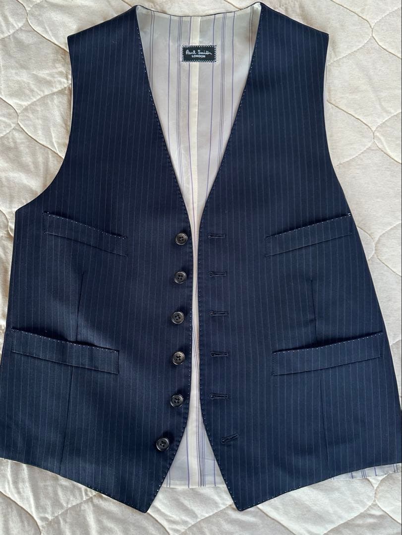 ポールスミス　3ピースネイビー スーツ