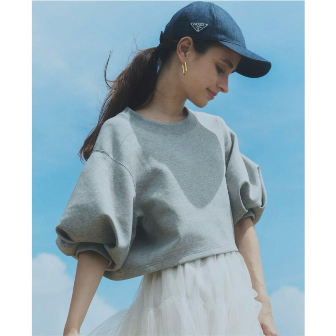 【bluelea】Sweat balloon pullover