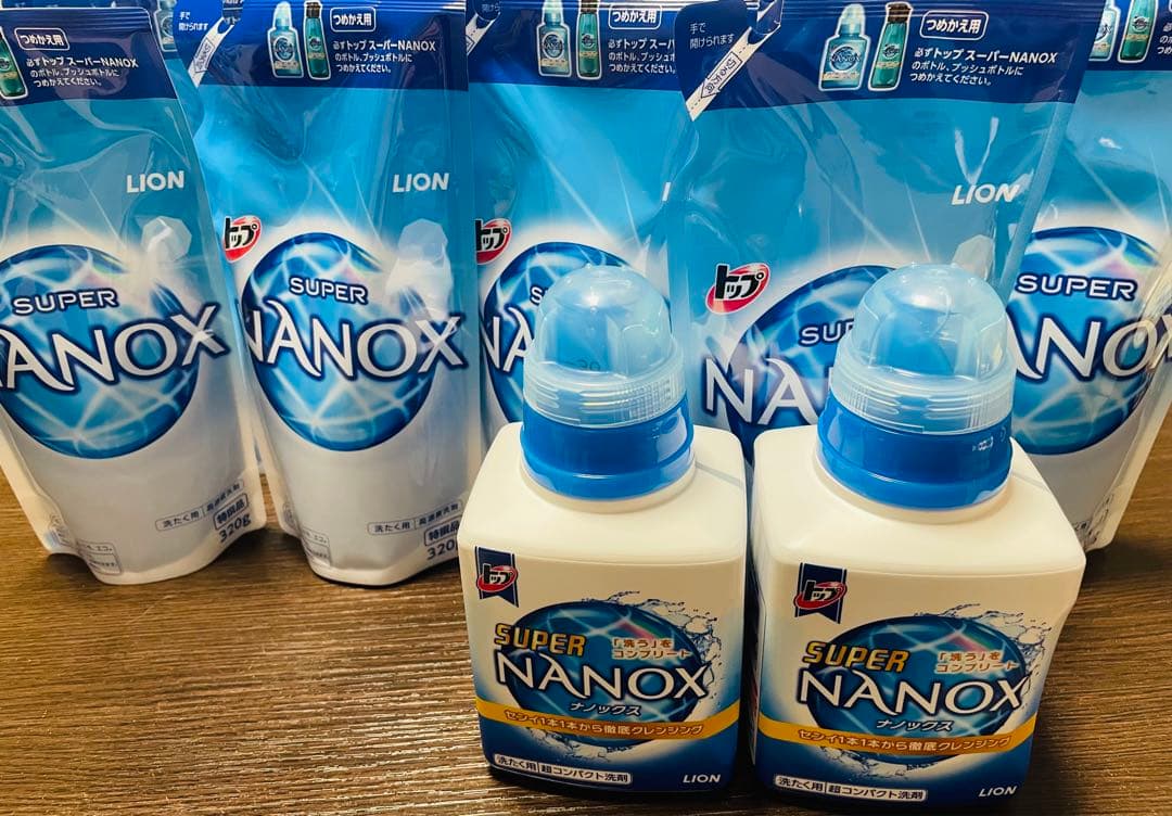 スーパーナノックス 詰め替え16袋＋ボトル2本