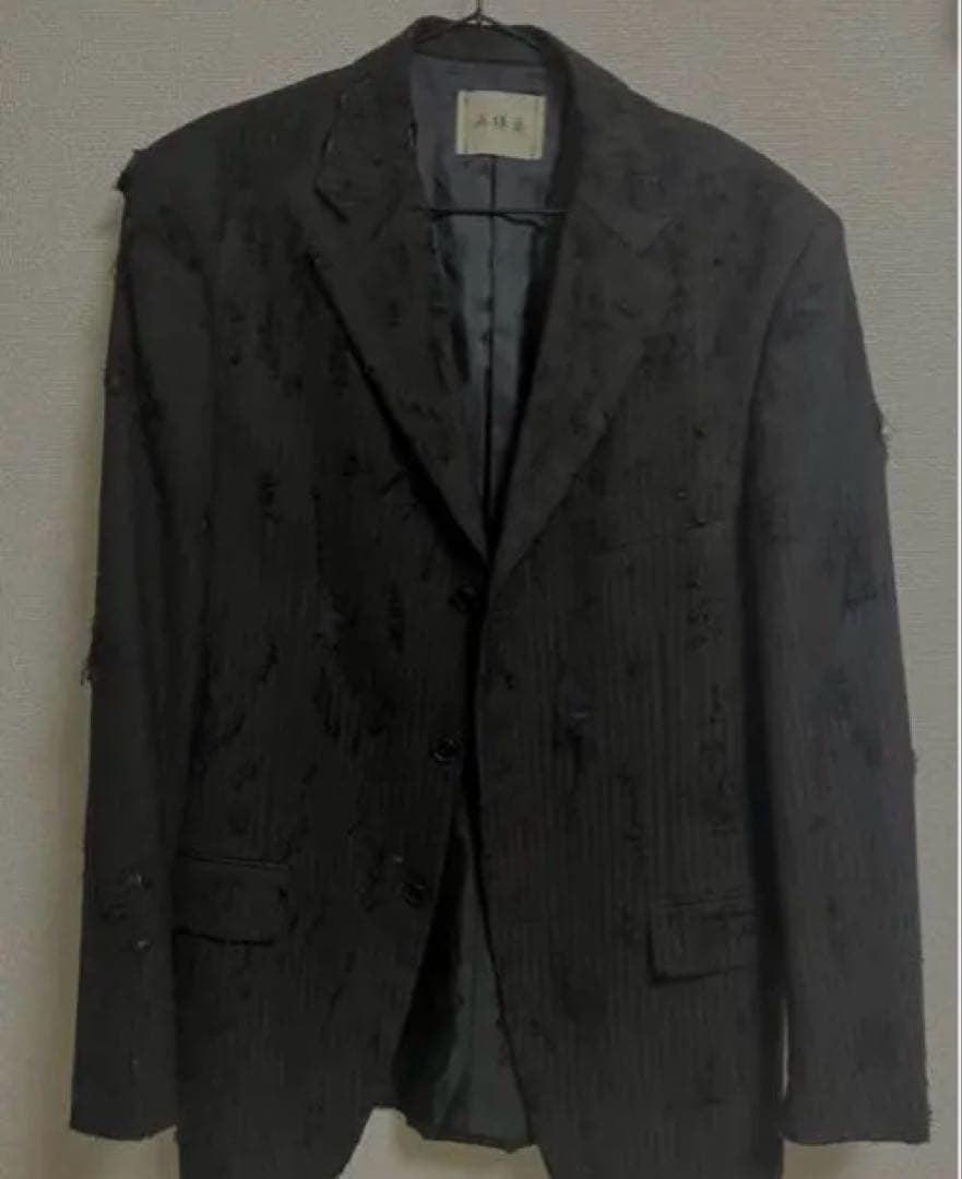 y*e様 再構築 黒 ストライプ テーラードジャケット キャンペーン割引