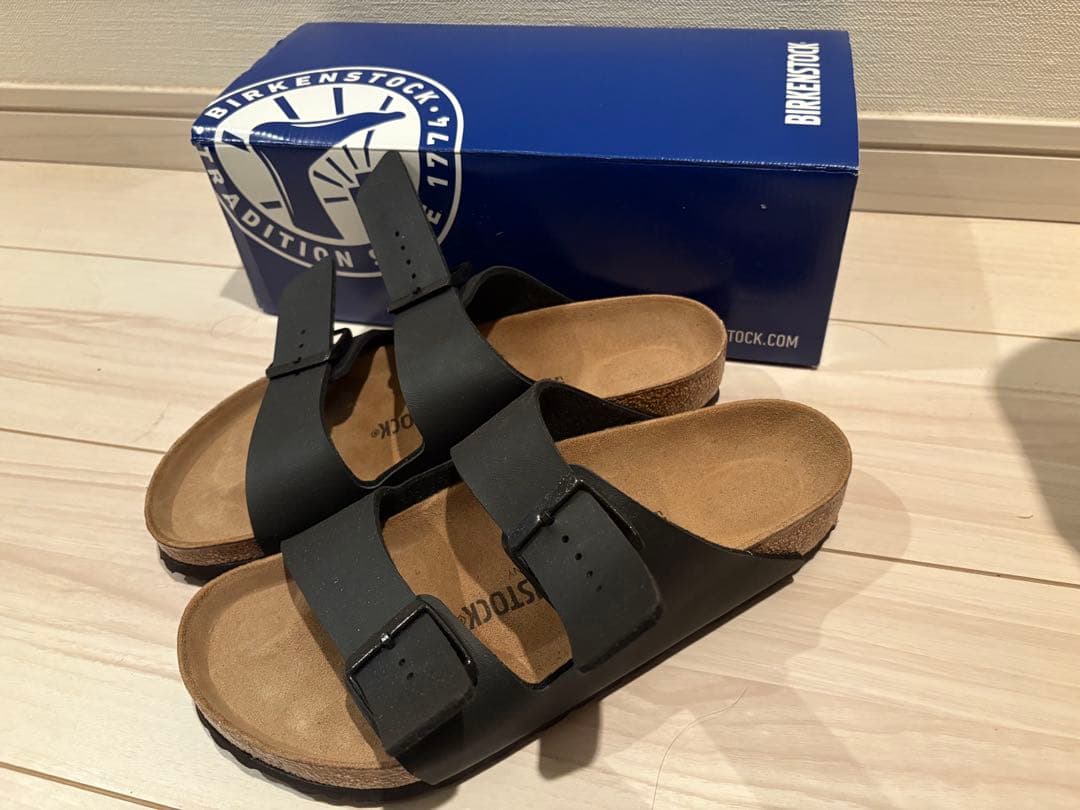 BIRKENSTOCK ブラック サンダル 39 レギュラー