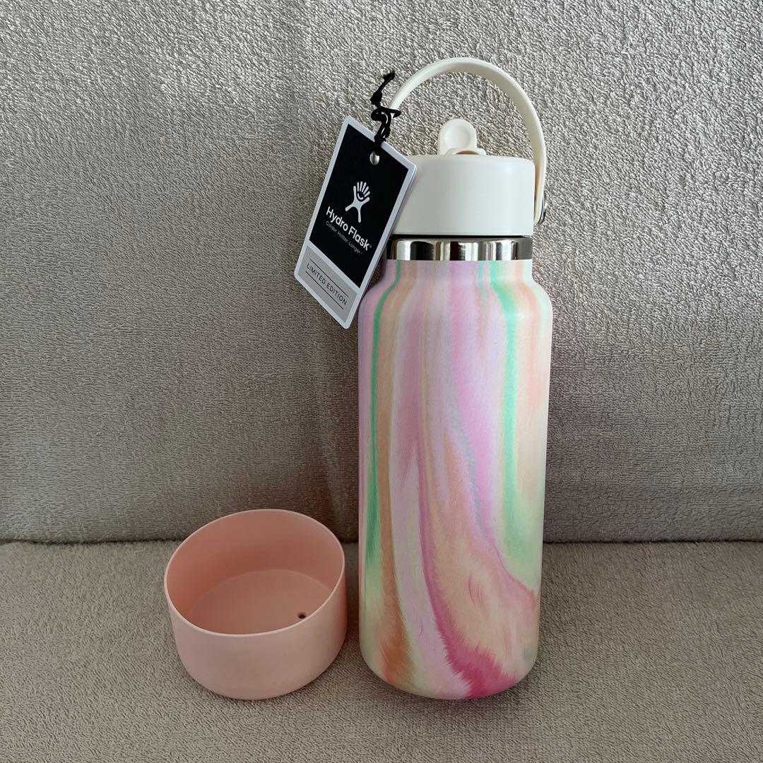 Hydro Flask 32oz シュガークラッシュ限定版水筒 + ボトルブーツ