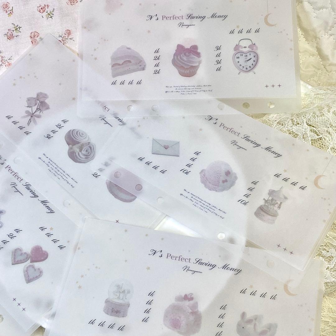 アクリルバインダー　saving バインダー　韓国　貯金バインダー