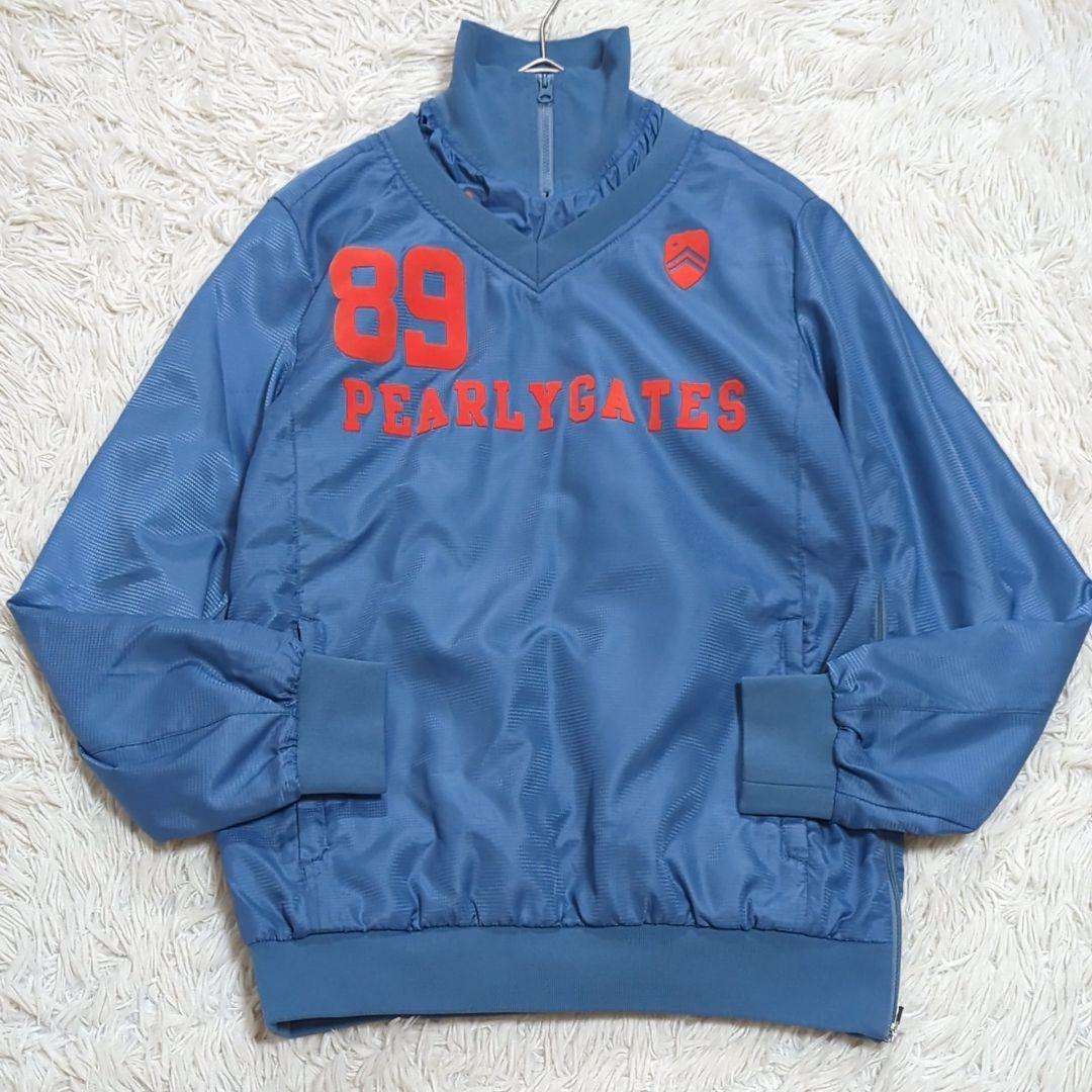 美品 パーリーゲイツ ツインスニード 蓄熱 ジャケット セットアップ 水色