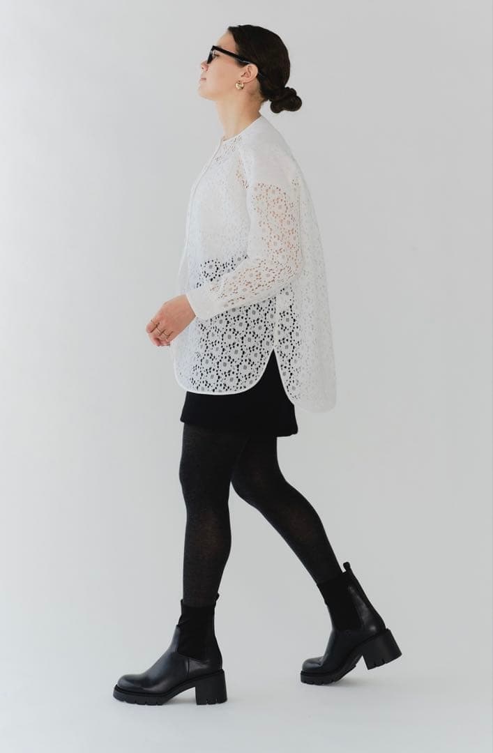 たーこちゃんyori ポケットウールミニスカート(black 36サイズ)