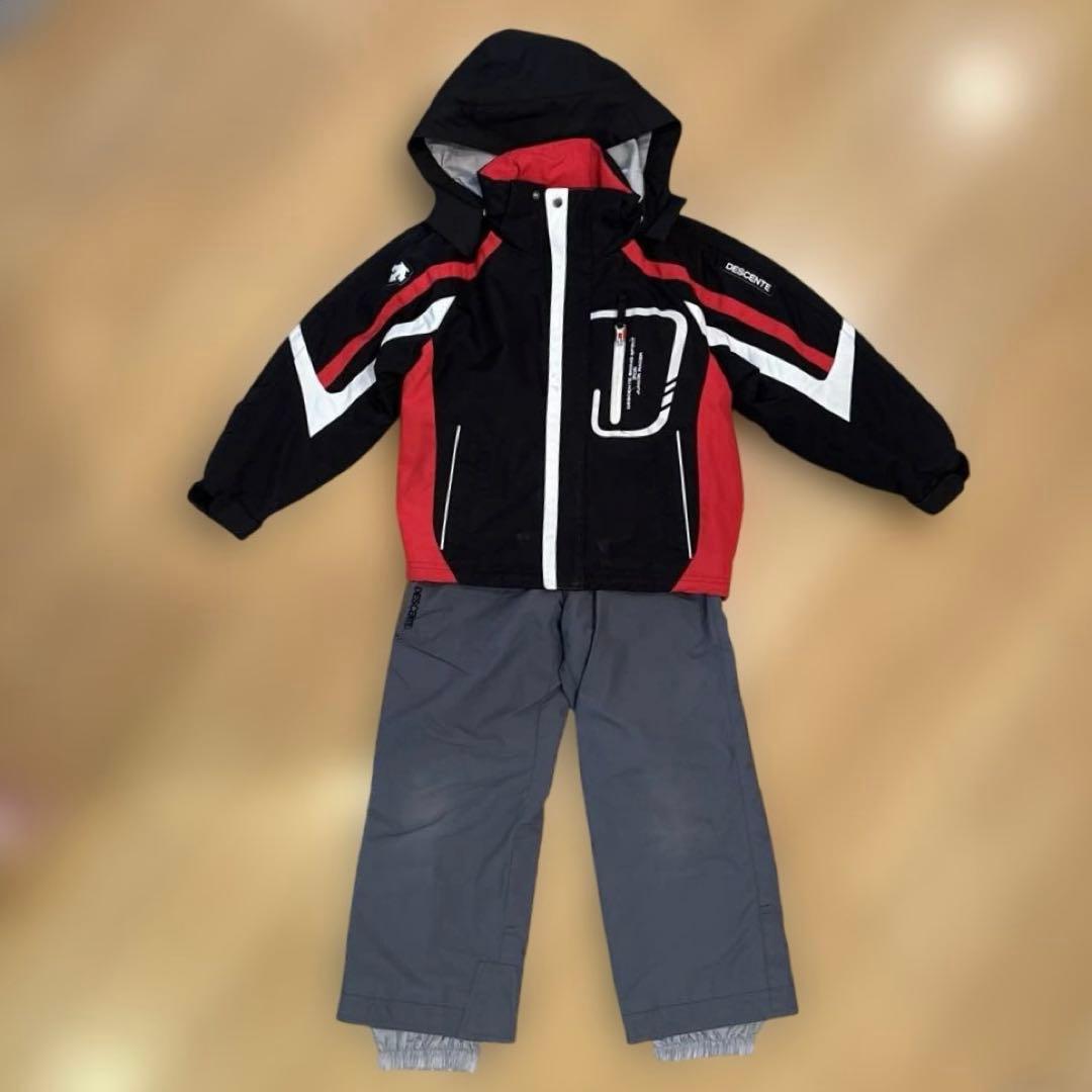 DESCENTE スキーウェアセット 130㎝ 男の子 長さ調節機能付