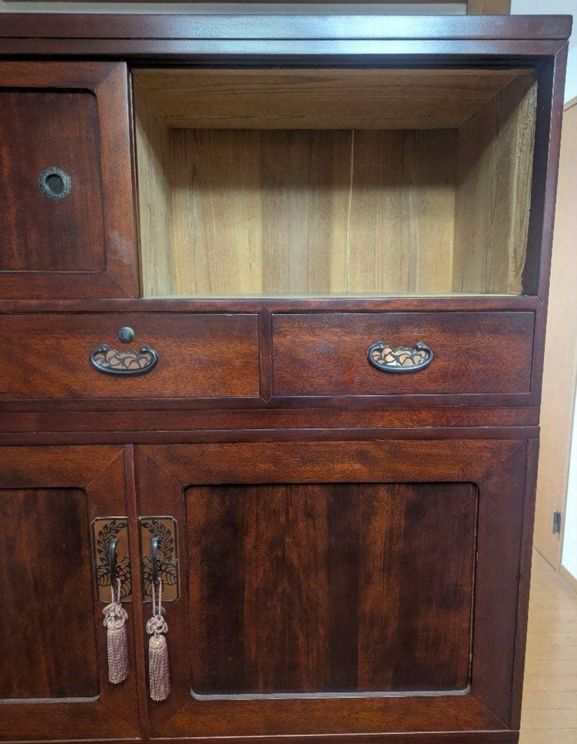 昭和　和ダンス　木製　(送料込み価格)