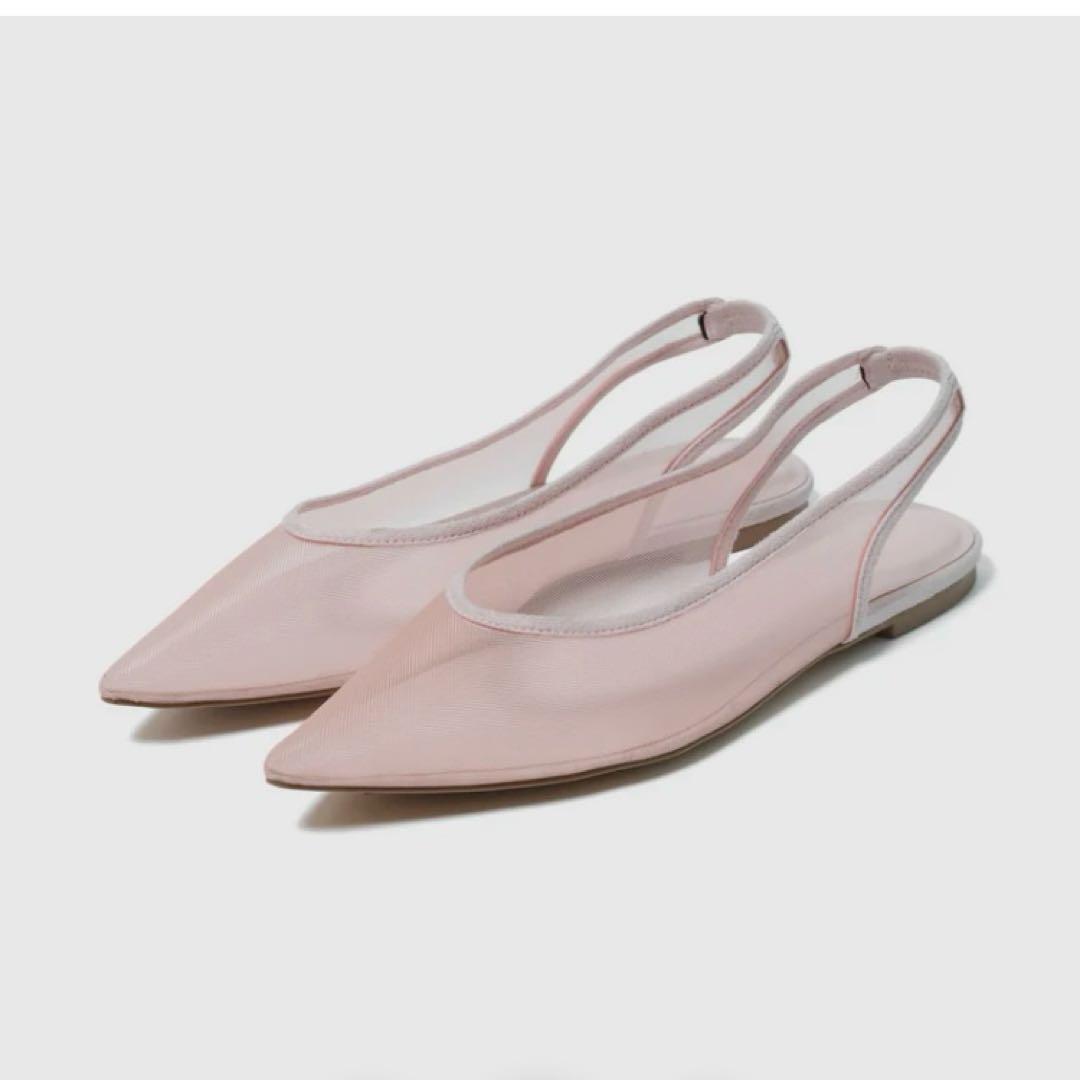 TULLE BACKストラップミュール