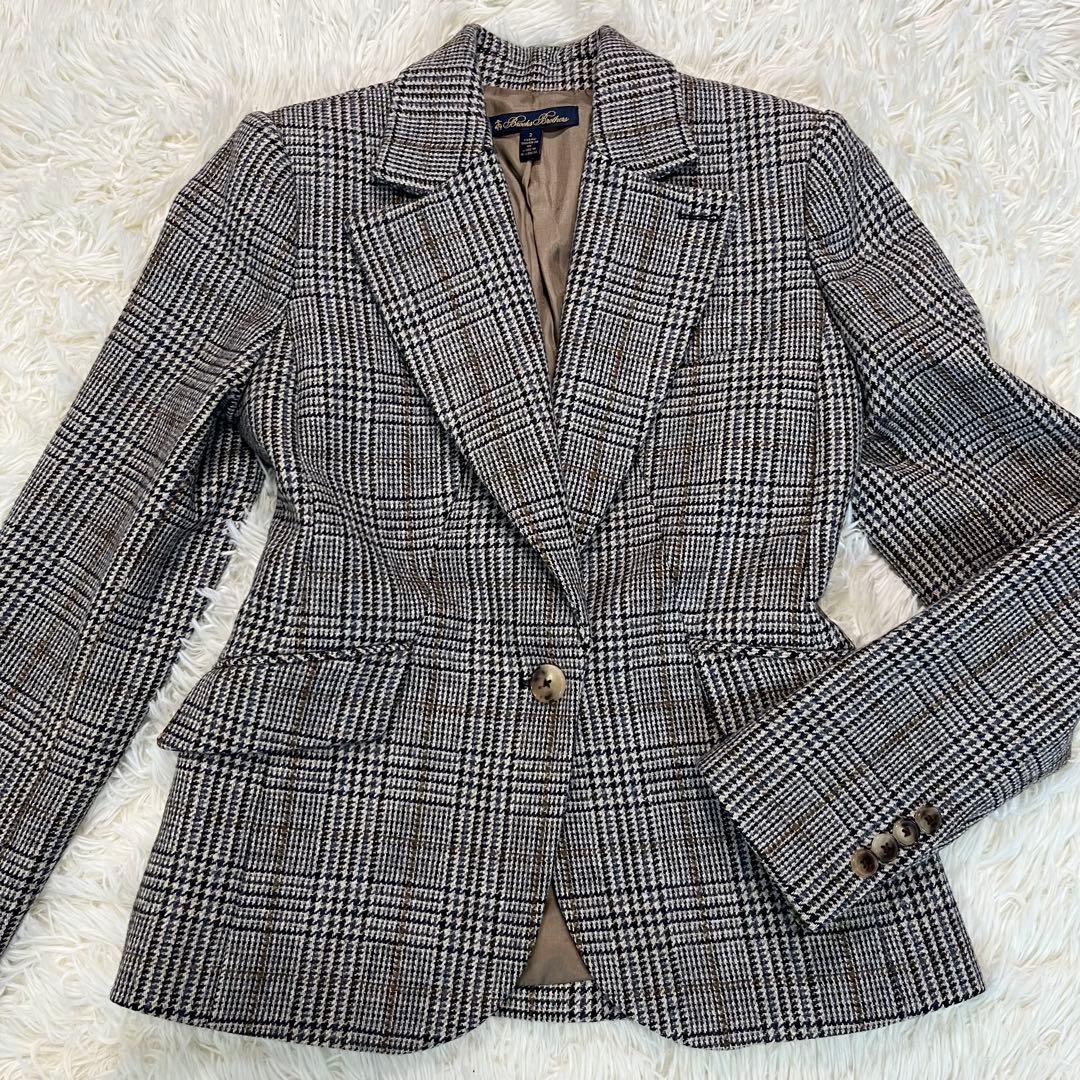 美品✨英国製生地✨ブルックスブラザーズ レディース テーラードジャケット M相当
