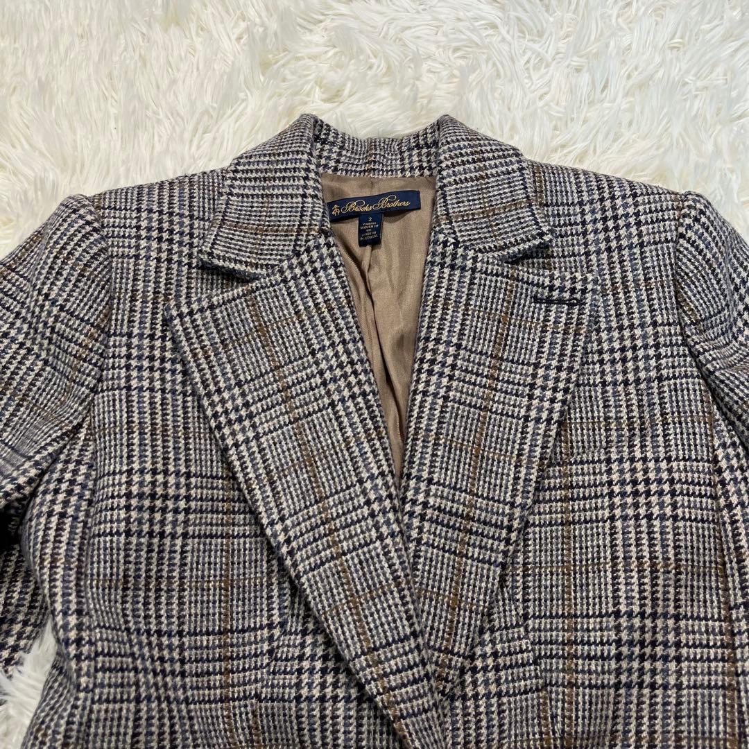 美品✨英国製生地✨ブルックスブラザーズ レディース テーラードジャケット M相当