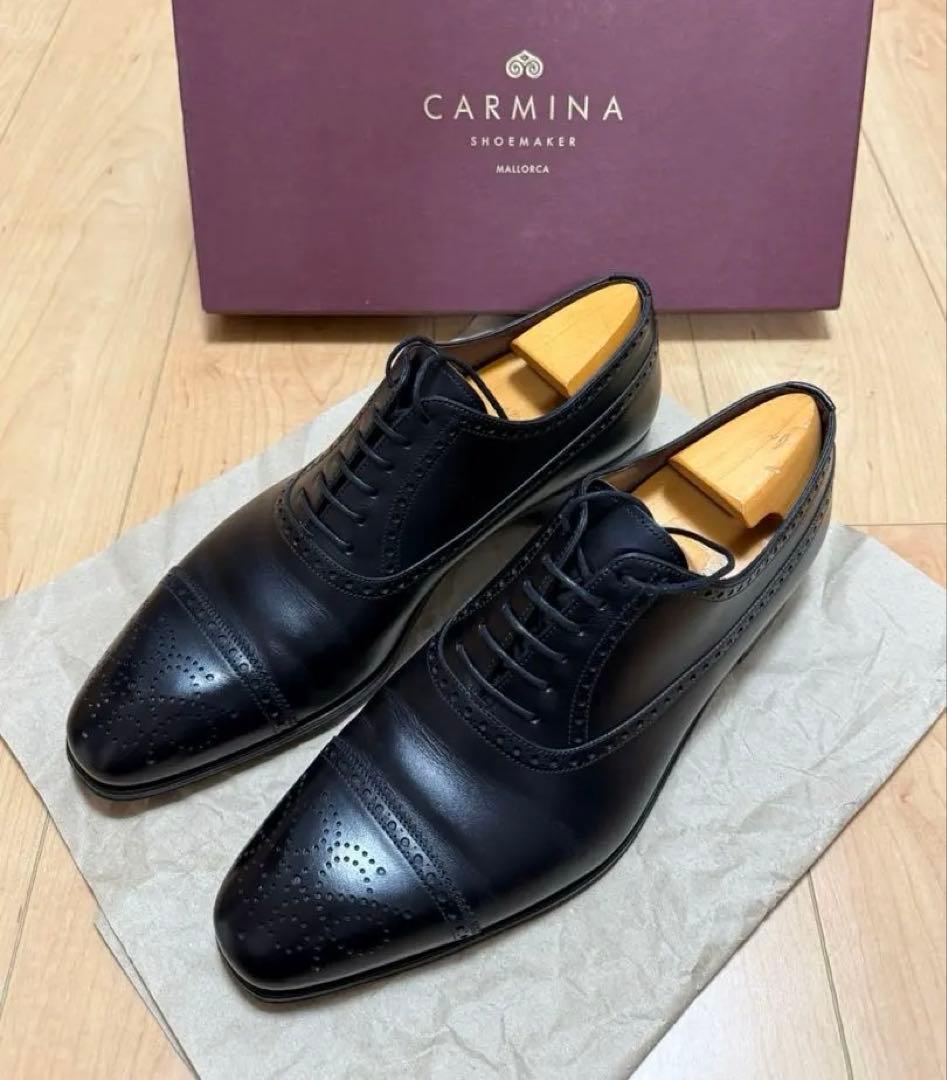 CARMINA メンズ ドレスシューズ サイズ10 黒