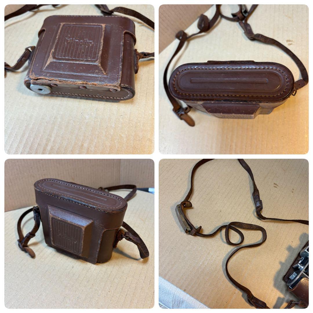 アンティークなミノルタ　蛇腹（ベローズ）カメラ　ケ-ス付き昭和レトロ 希少