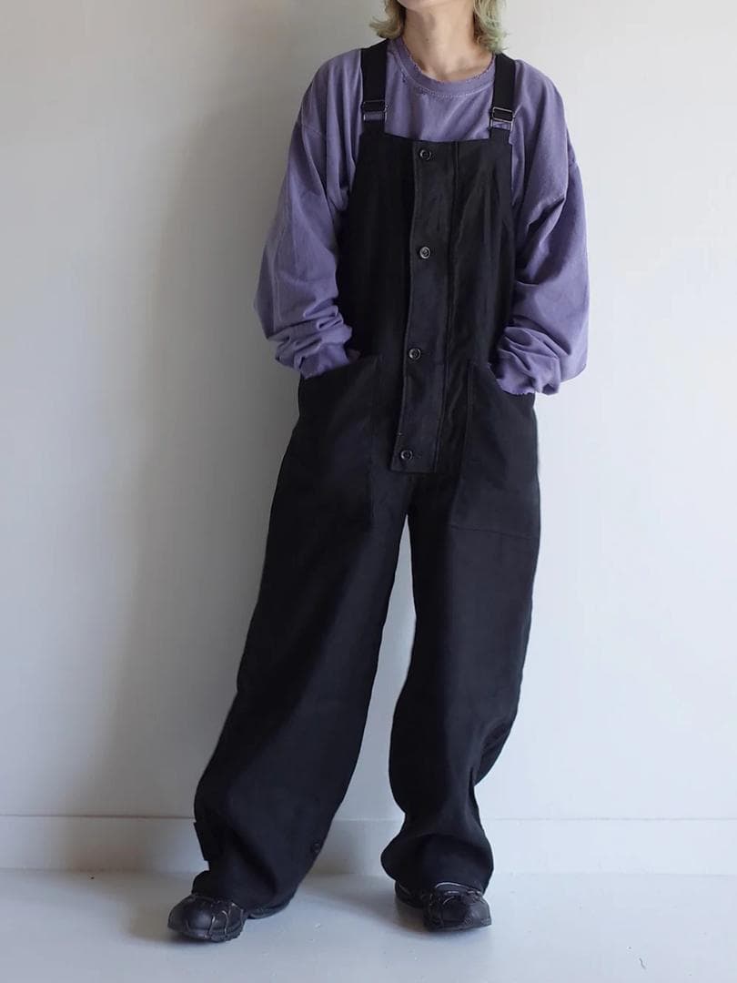 ANCELLM LINENSUEDE DECK PANTS オーバーオール