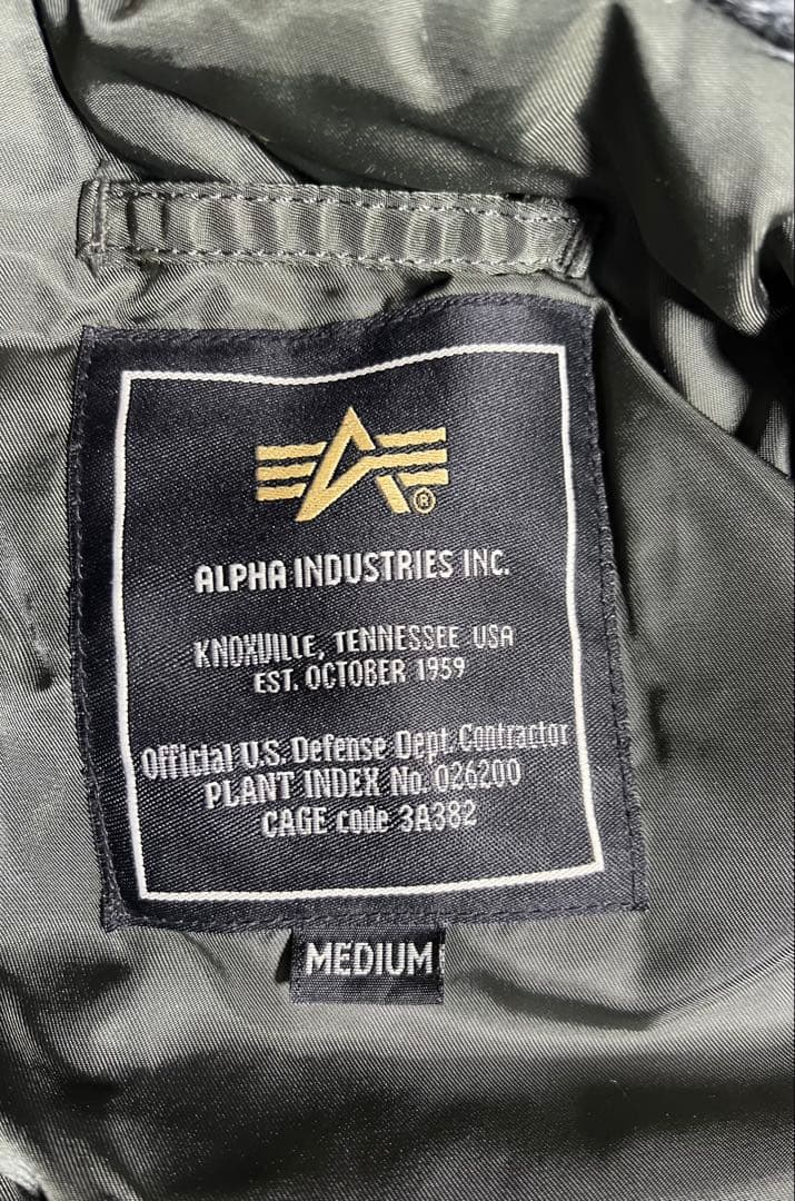 限定SALE 【美品】ALPHA INDUSTRIES ミリタリージャケット M