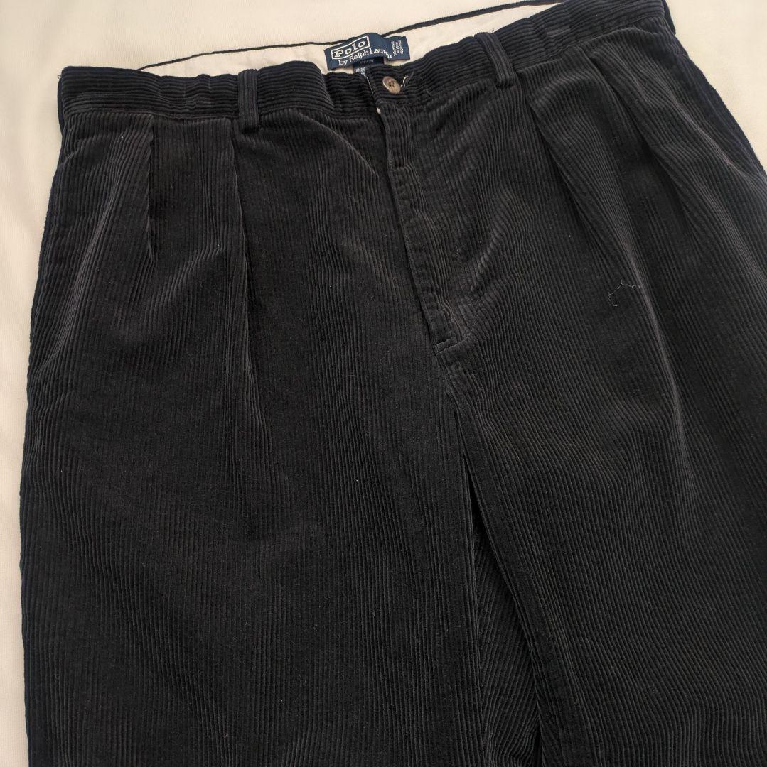 ポロ ラルフローレン　コーデュロイパンツ　黒　w38　コーズ　ANDREW