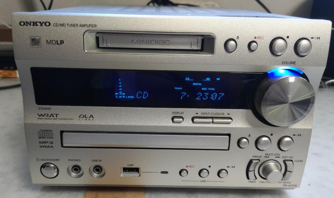 ONKYO オンキョー FR-N7FX CD/MD/USB コンポ 動作良好美品