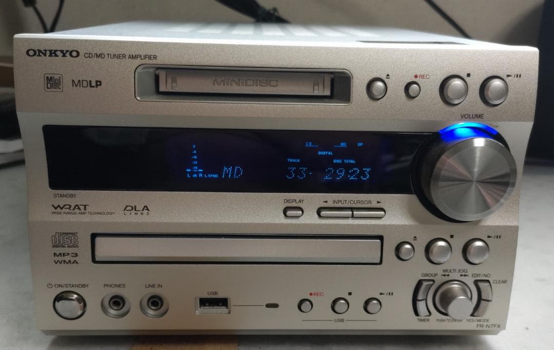 ONKYO オンキョー FR-N7FX CD/MD/USB コンポ 動作良好美品