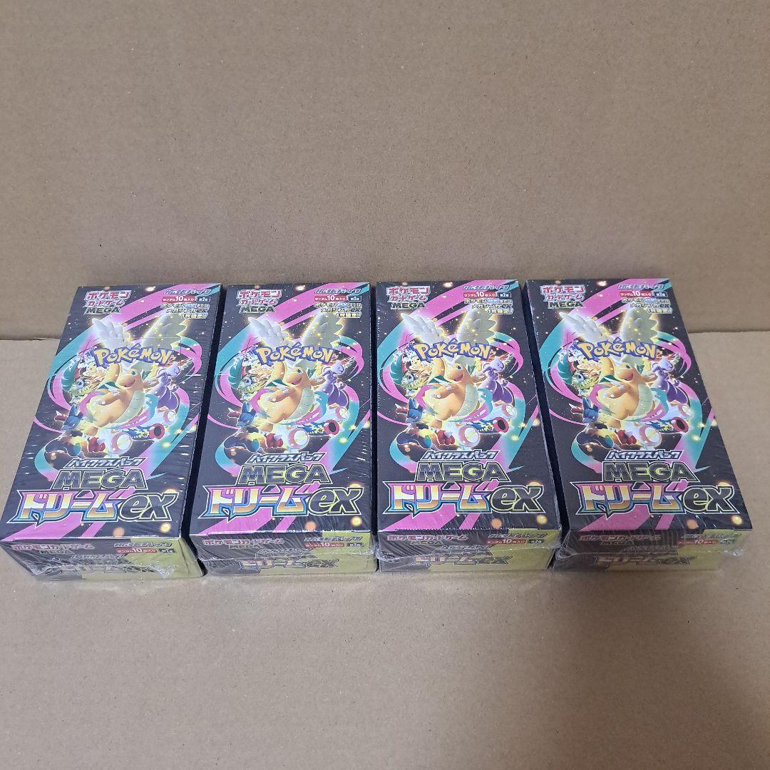 ポケモンカードゲーム MEGAドリームex 4BOX