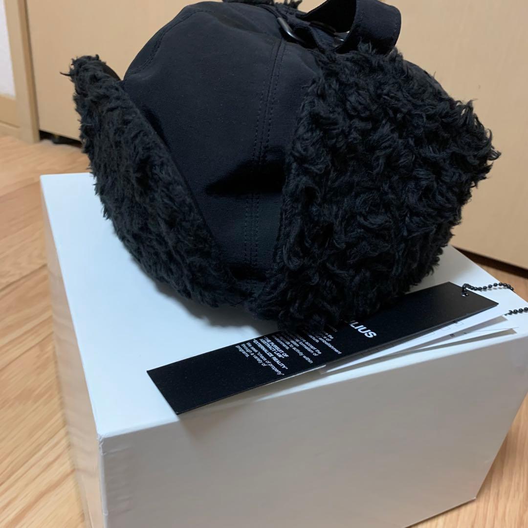 JULIUS HEAVY BOA FLIGHT CAP フライトキャップ 黒