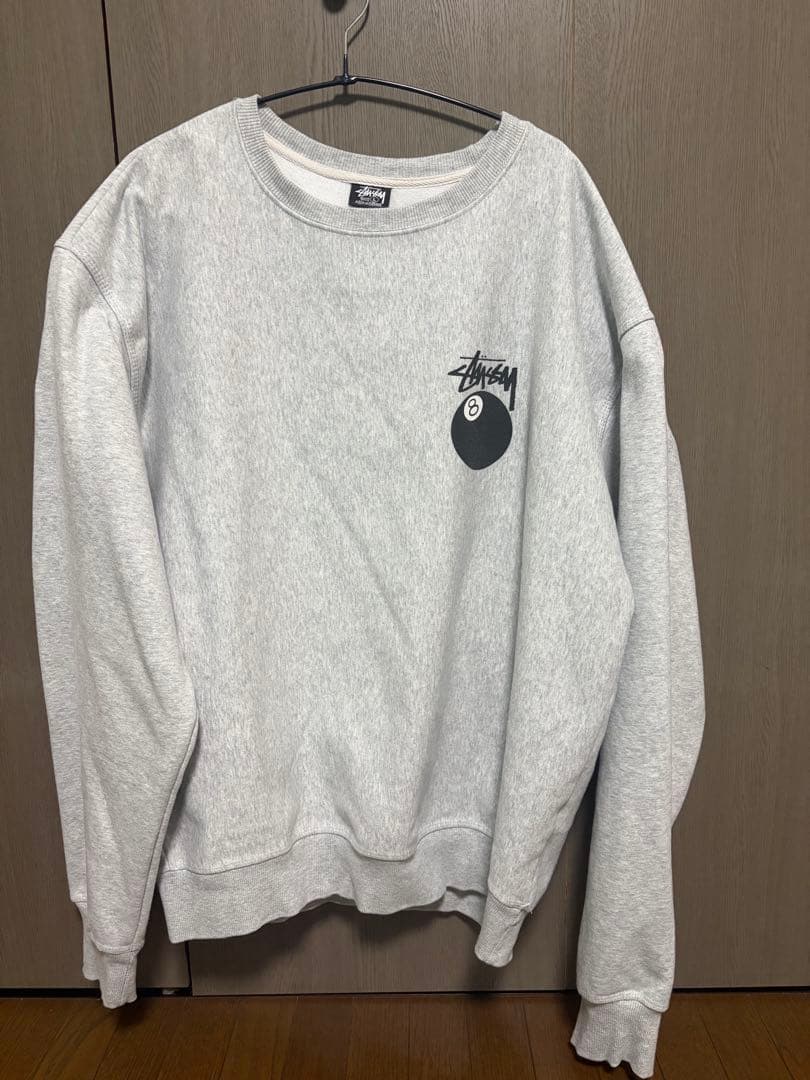 Stussy グレー トレーナー Lサイズ 8ボール