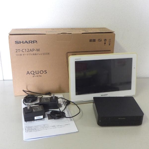 SHARP AQUOS 12インチ ポータブル液晶テレビ 2T-C12AP-W