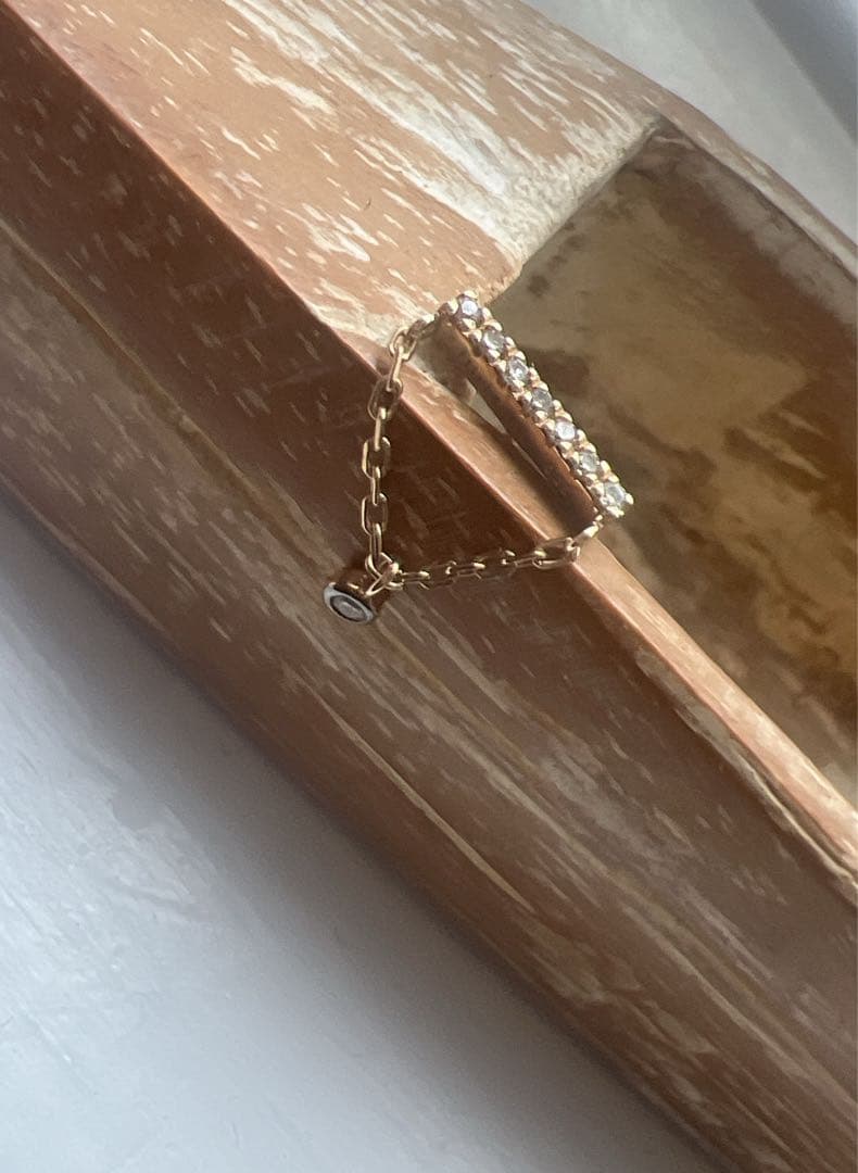 〈Hirotaka〉ダイヤモンド片耳ピアス希少デザイン