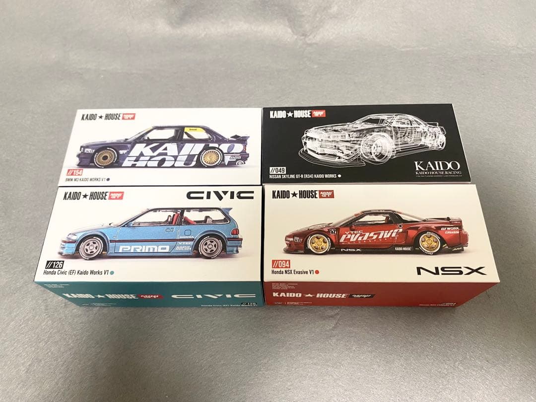 KAIDO HOUSE 1/64 ミニカーセット 4台