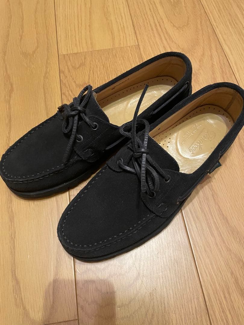 パラブーツ　malo レイド　ブラックスエード　UK7.5