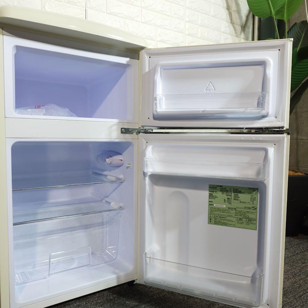 アイリスオーヤマ 冷蔵庫 PRR-082D-W 81L 2024年製 B107