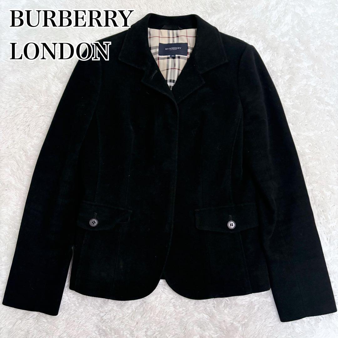 BURBERRY LONDON ジャケット ノバチェック レディース　ベロア