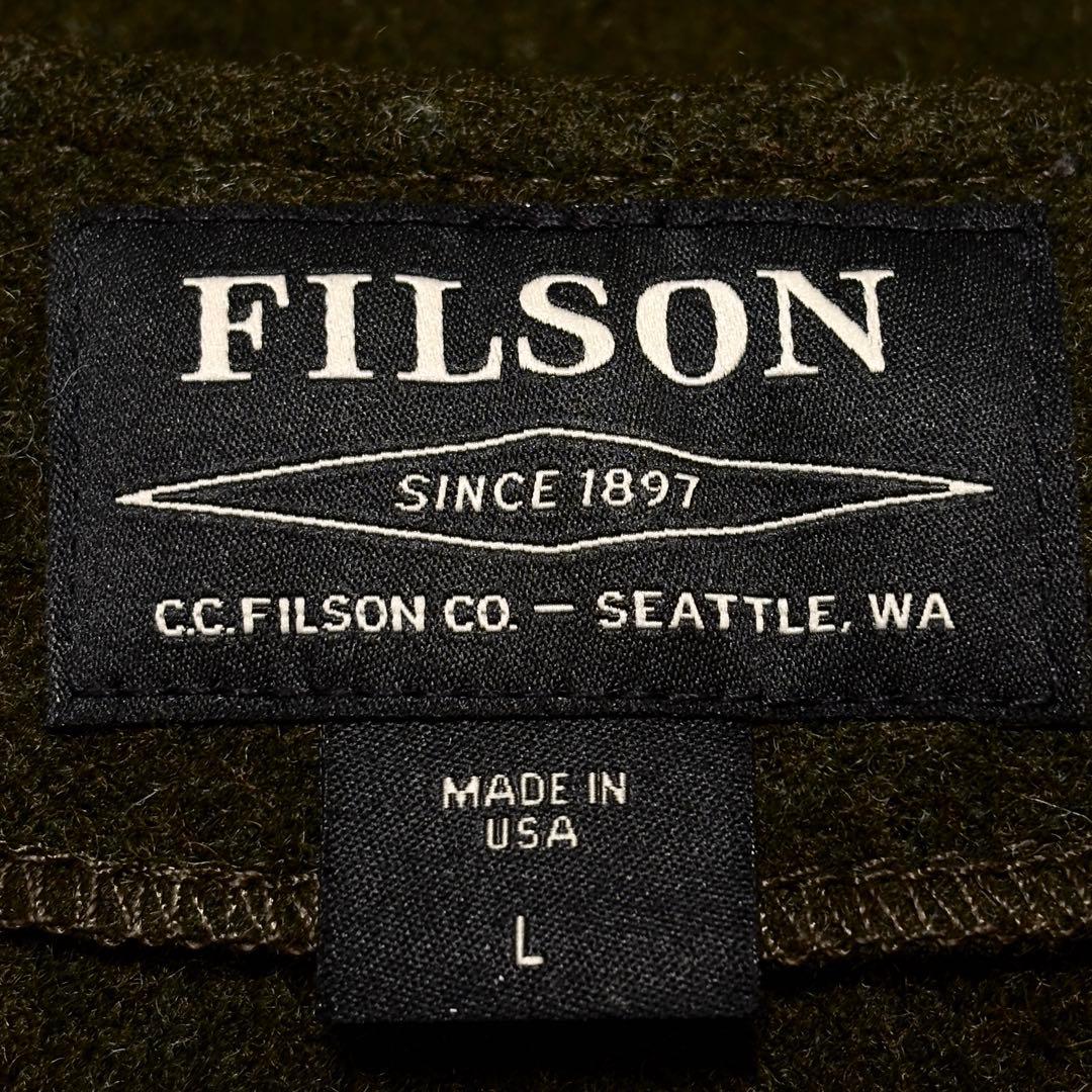 USA製 極美品 フィルソン マッキーノウール ベスト L フォレストグリーン