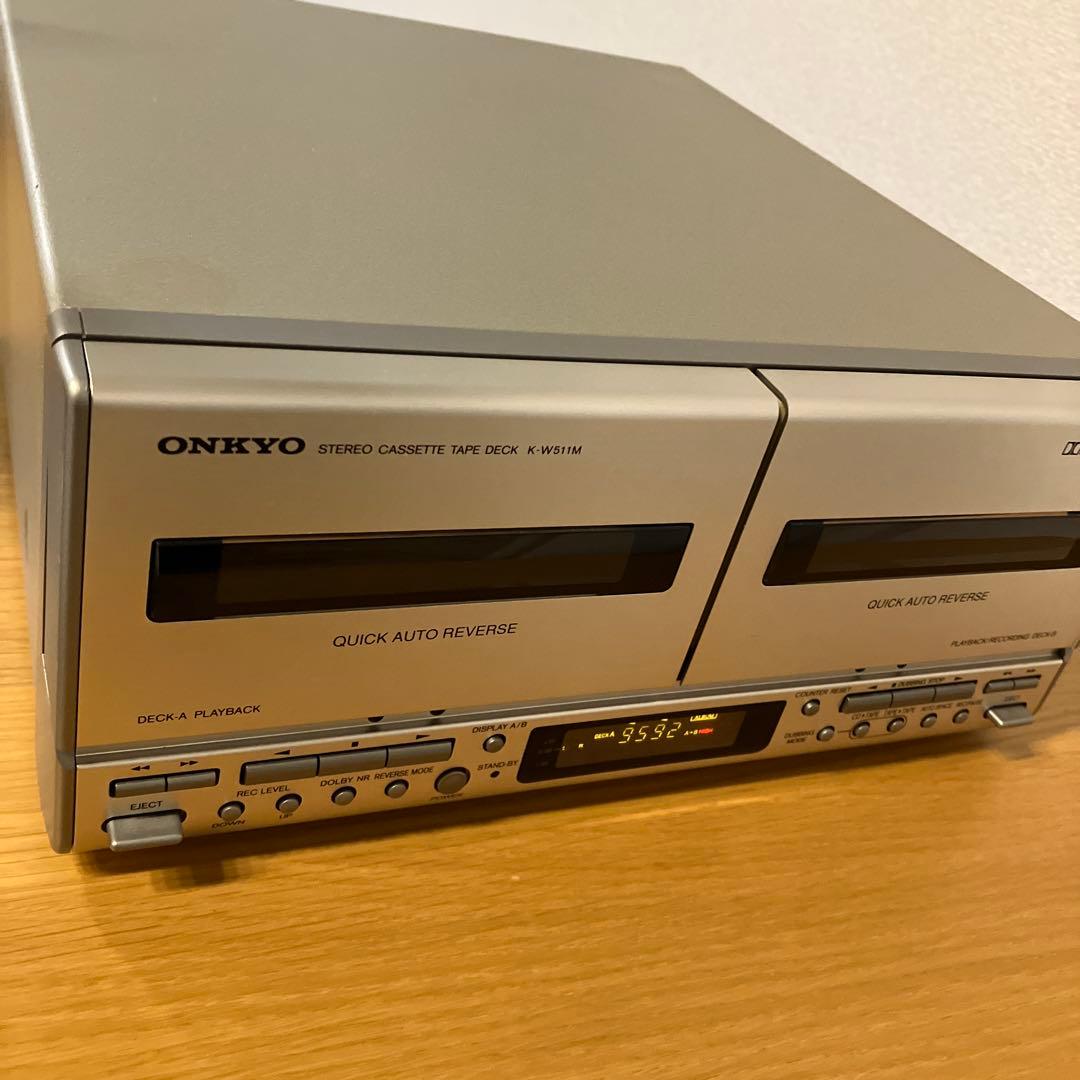 ONKYO カセットテープデッキ K-W511M動作確認済
