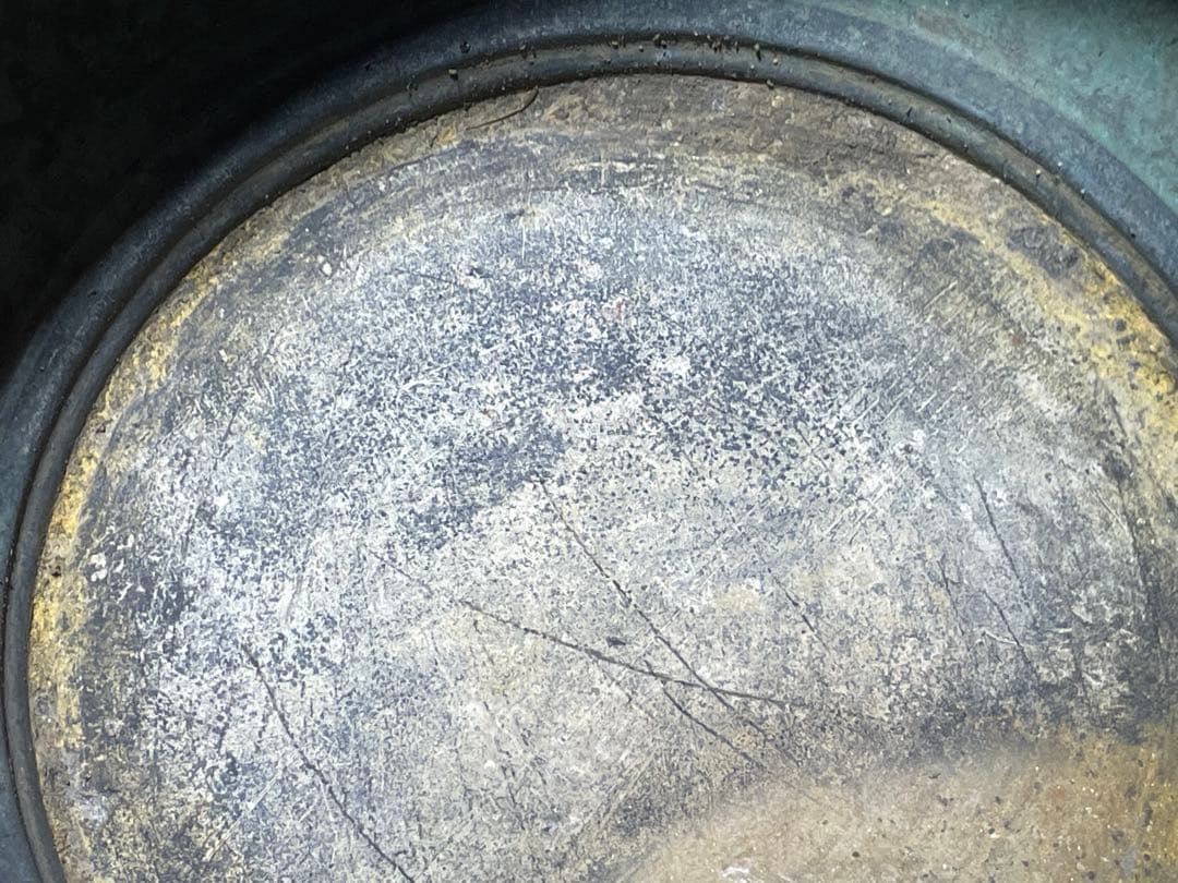 専用　義正　唐子　仙徳火鉢　大型　約5.5kg【m195 大正火鉢　仙徳銅器　】