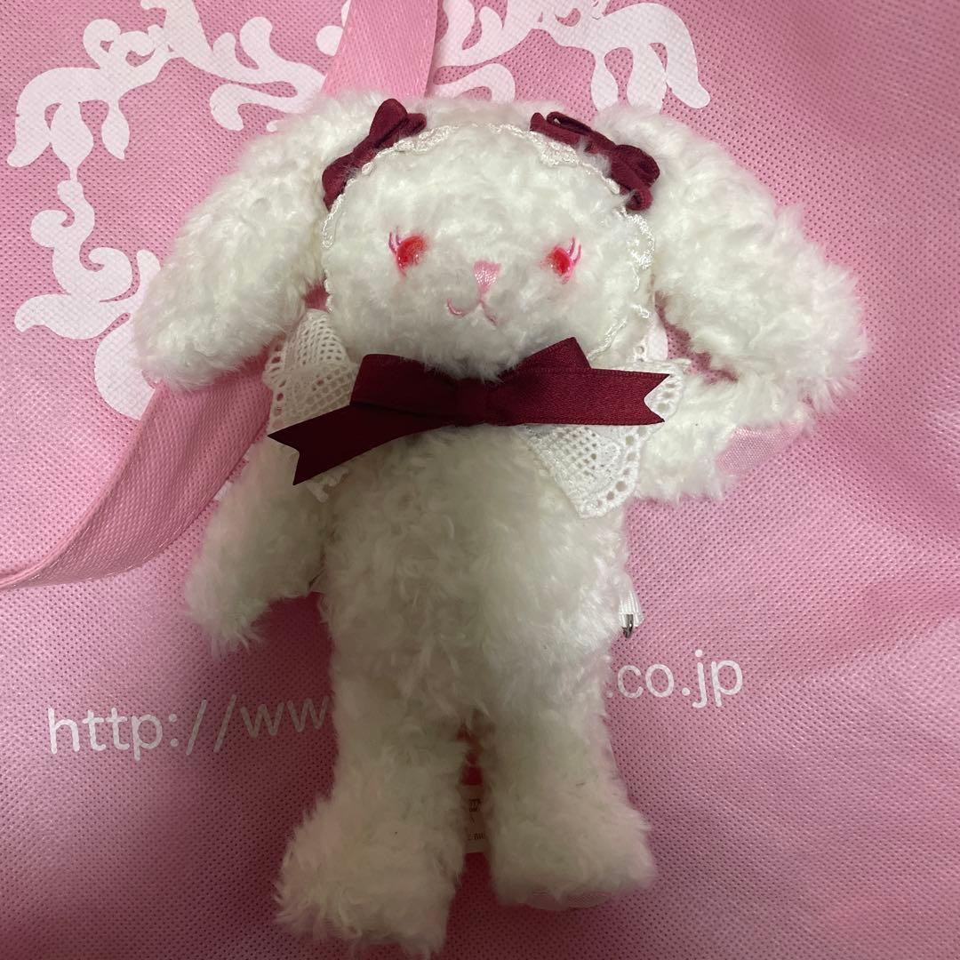 ベイビーザスターズシャインブライト うさくみゃリュックミニミニ エンジ×白