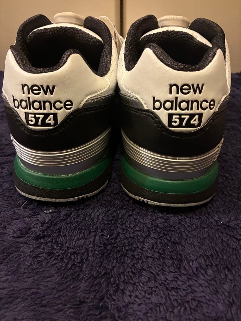 極美品NEW BALANCE MGB574 ゴルフシューズ シロ 26 boa