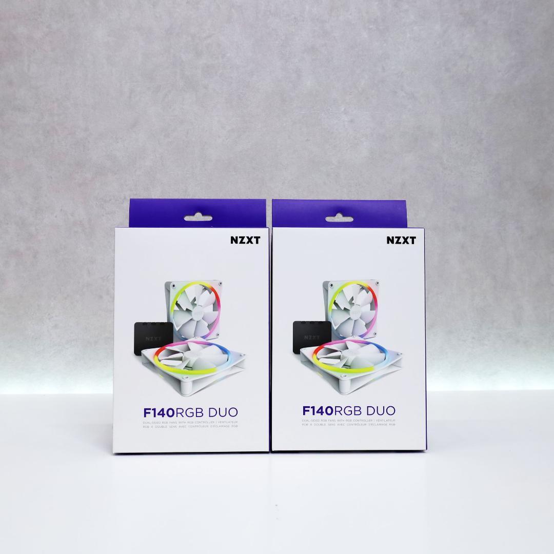 NZXT F140 RGB DUO WHITE 2個入×2個　㉞