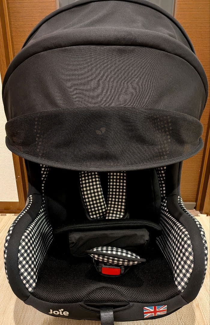 Joie 車用チャイルドシート ブラック　チェック柄