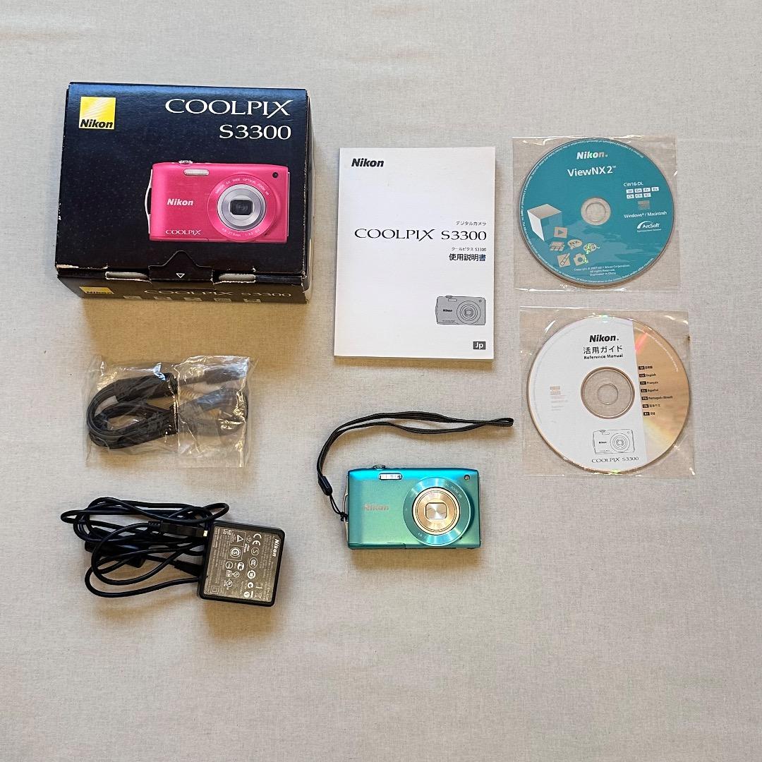 Nikon COOLPIX S3300 ターコイズ 動作確認済み