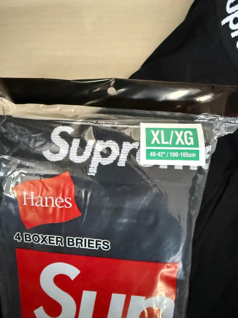 supremeボクサーパンツXL未使用4P