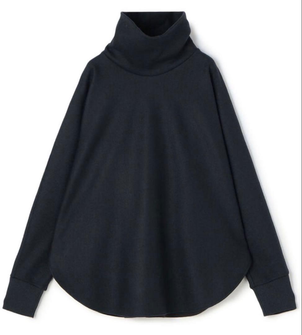 DES PRÉ ニットコンビネーション タートルネックプルオーバー　ネイビー