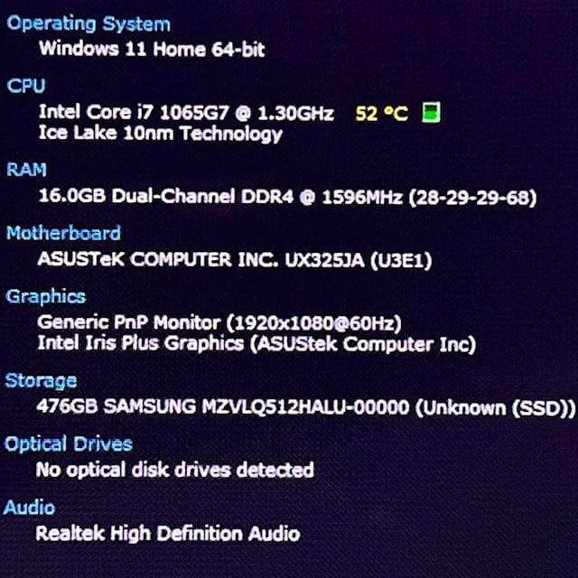 《2021モデル》有機ELディスプレイ搭載！ASUS Zenbook UX325