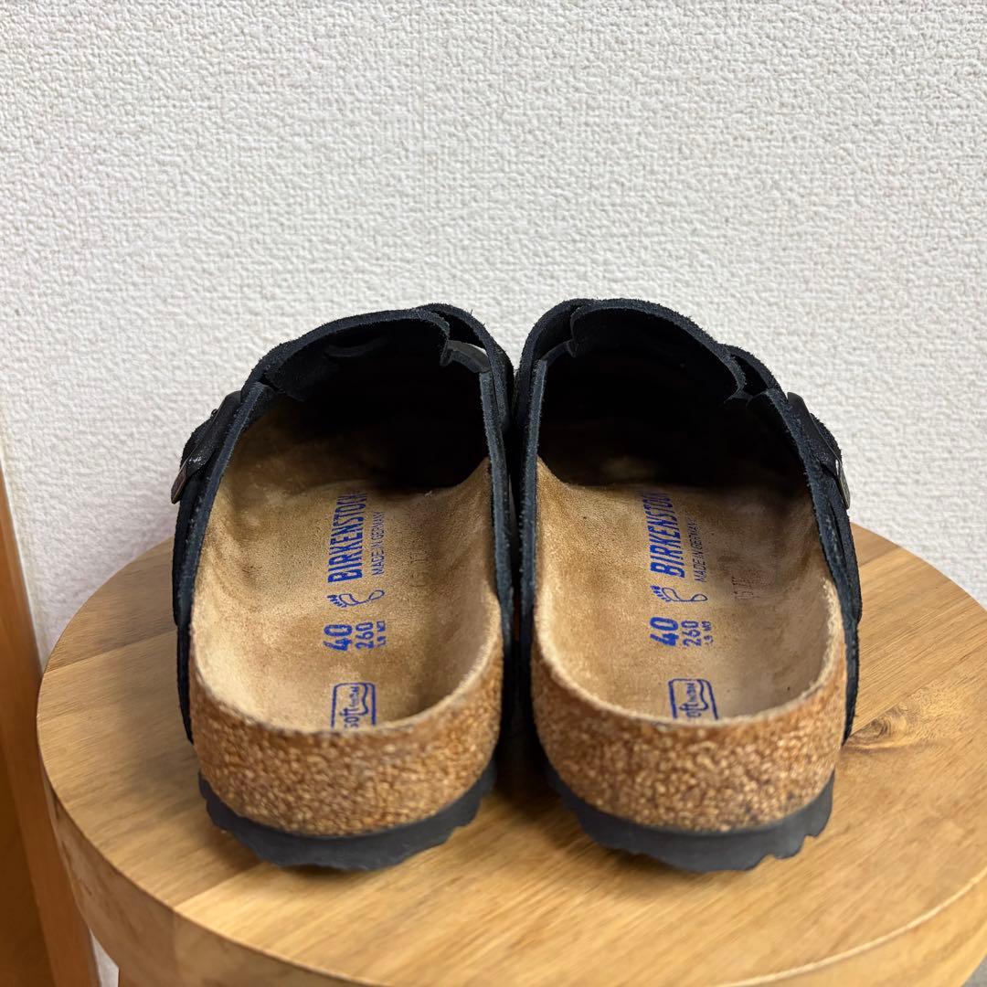 極美品◯BIRKENSTOCK BOSTON ボストン ブラックレギュラー 40