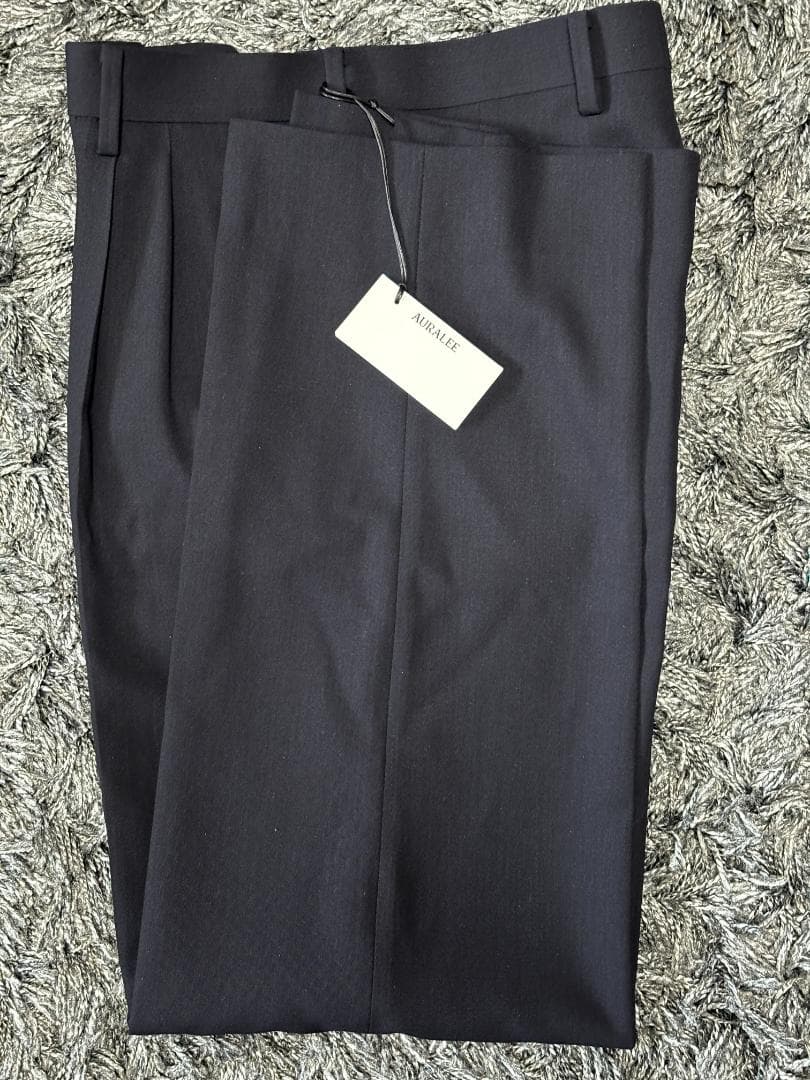 スーツ AURALEE HARD TWIST WOOL DOBBY SLACKS