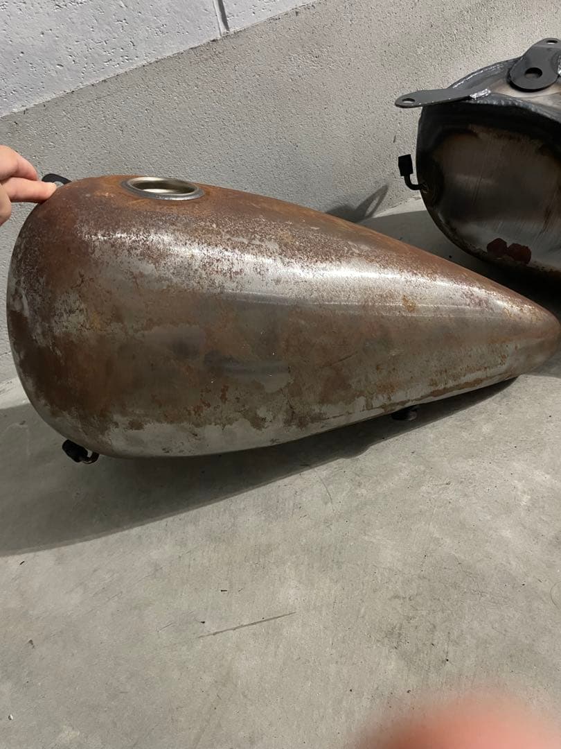 ハーレー ショベル ガソリンタンク 【分割タンク】当時物 ビンテージ パン