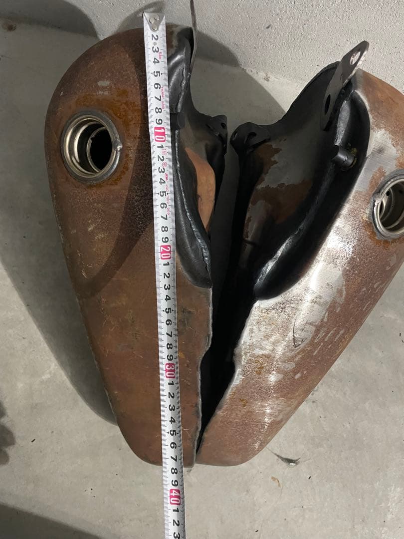 ハーレー ショベル ガソリンタンク 【分割タンク】当時物 ビンテージ パン