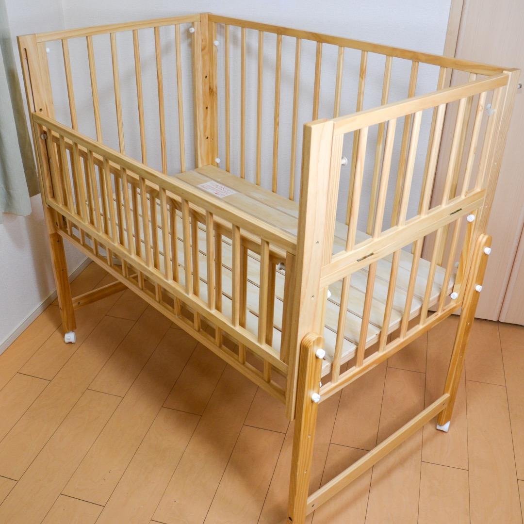覚醒さん【良品】 トール Wオープン ベビーベッド yamatoya