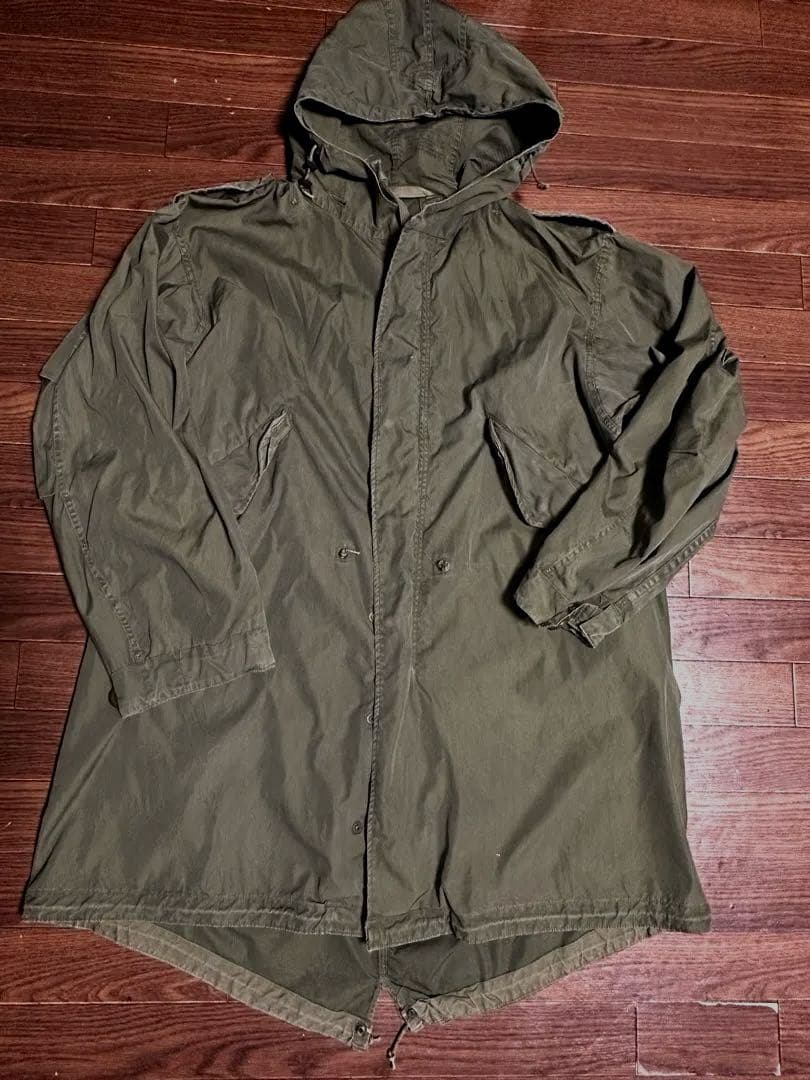 50sミリタリー　SMALLモッズコート M51 ミリタリージャケット　古着