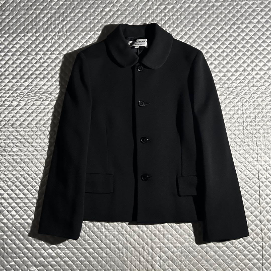 00s AD2002 02AW archive 丸襟ウールジャケット 黒