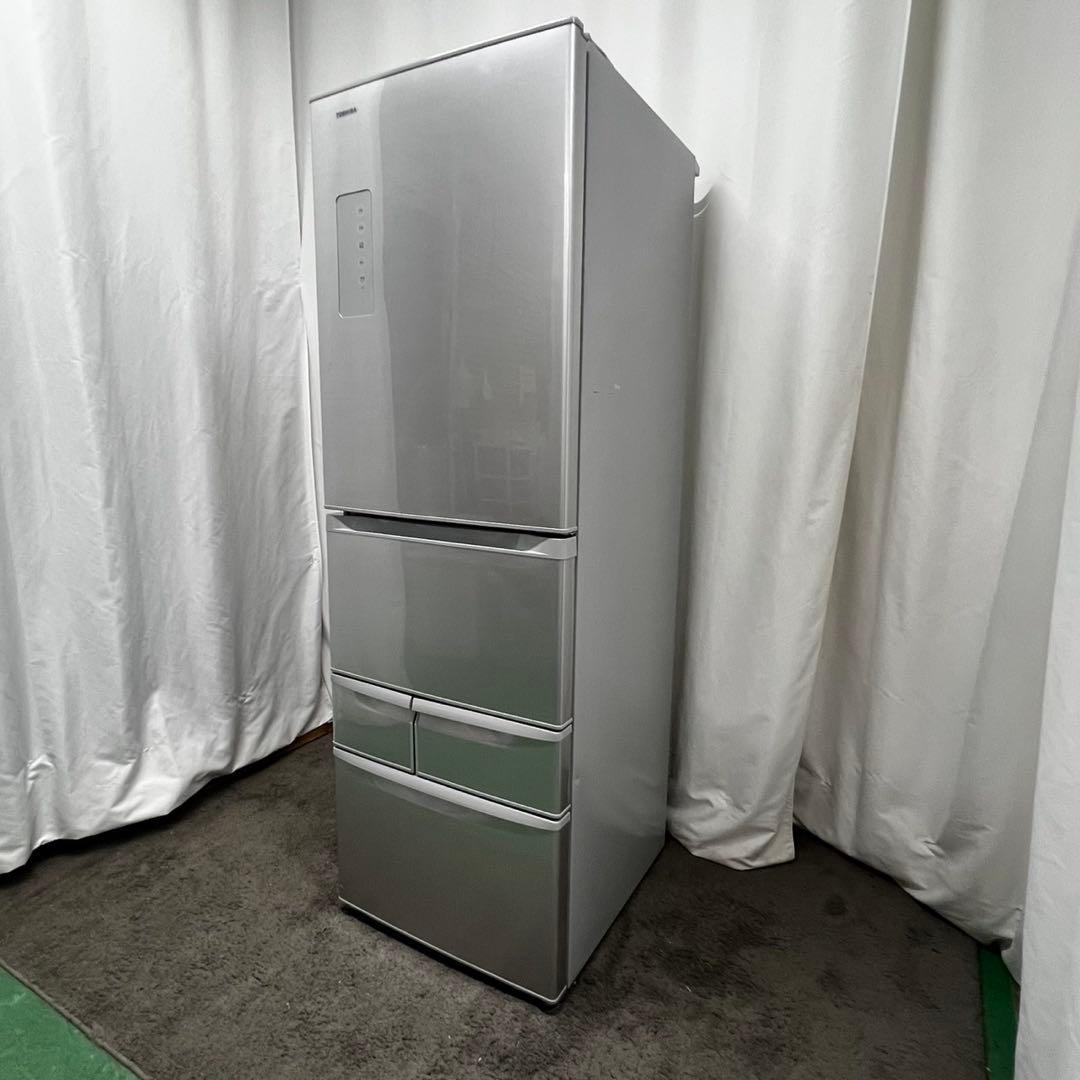 937 冷蔵庫　大型　東芝　5ドア　右開き　安い　シルバー　　設置無料